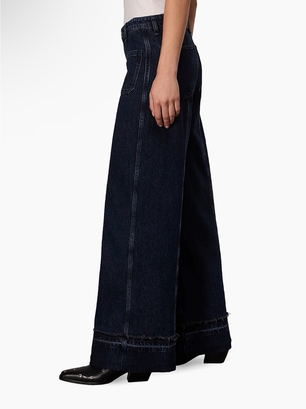 rag & bone Marina Denim Mid-Rise Wide-Leg Jeans - Picture 4 of 8